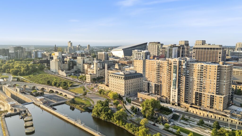 RiverWest and downtown Minneapolis