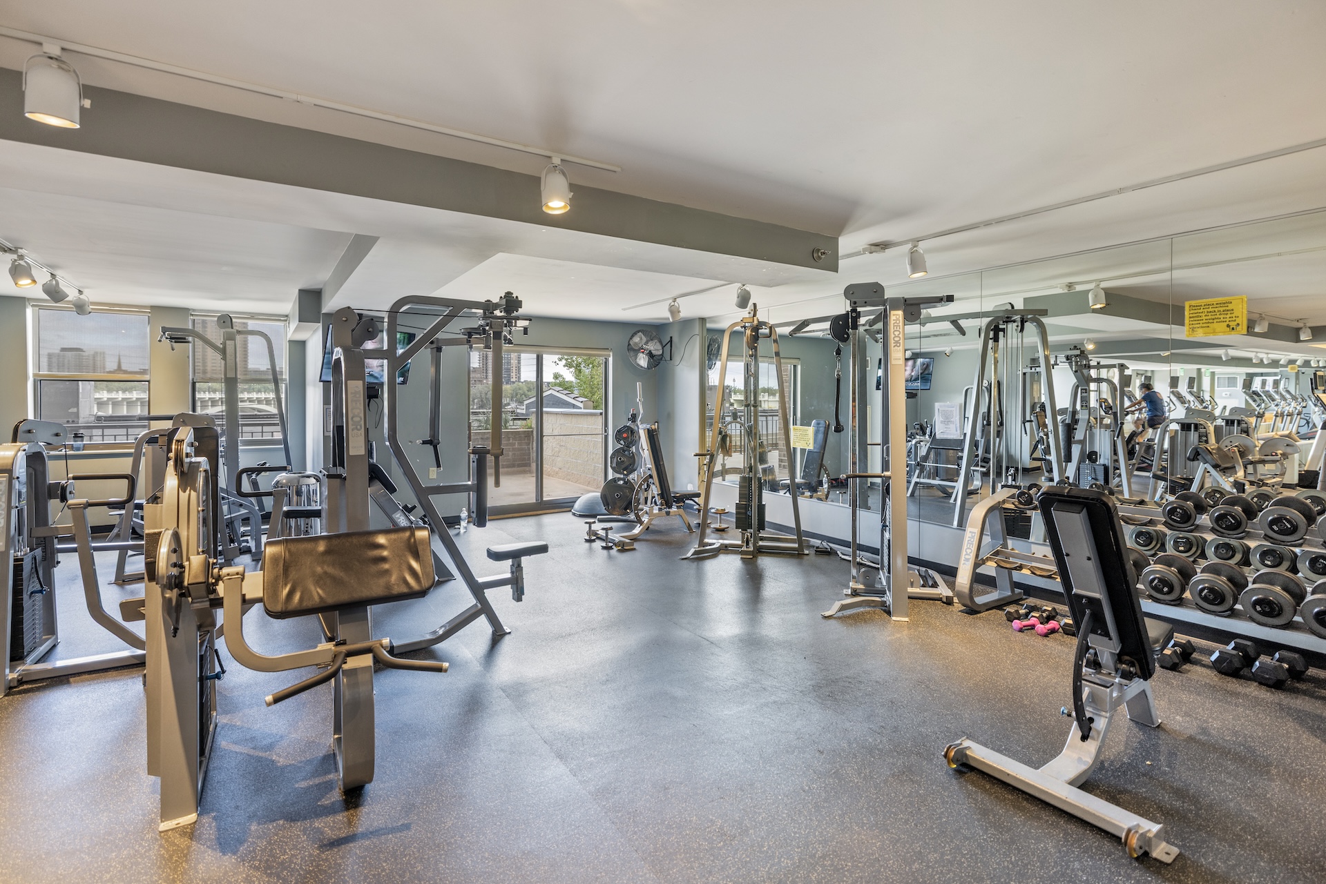 Weights area in the Fitness Center