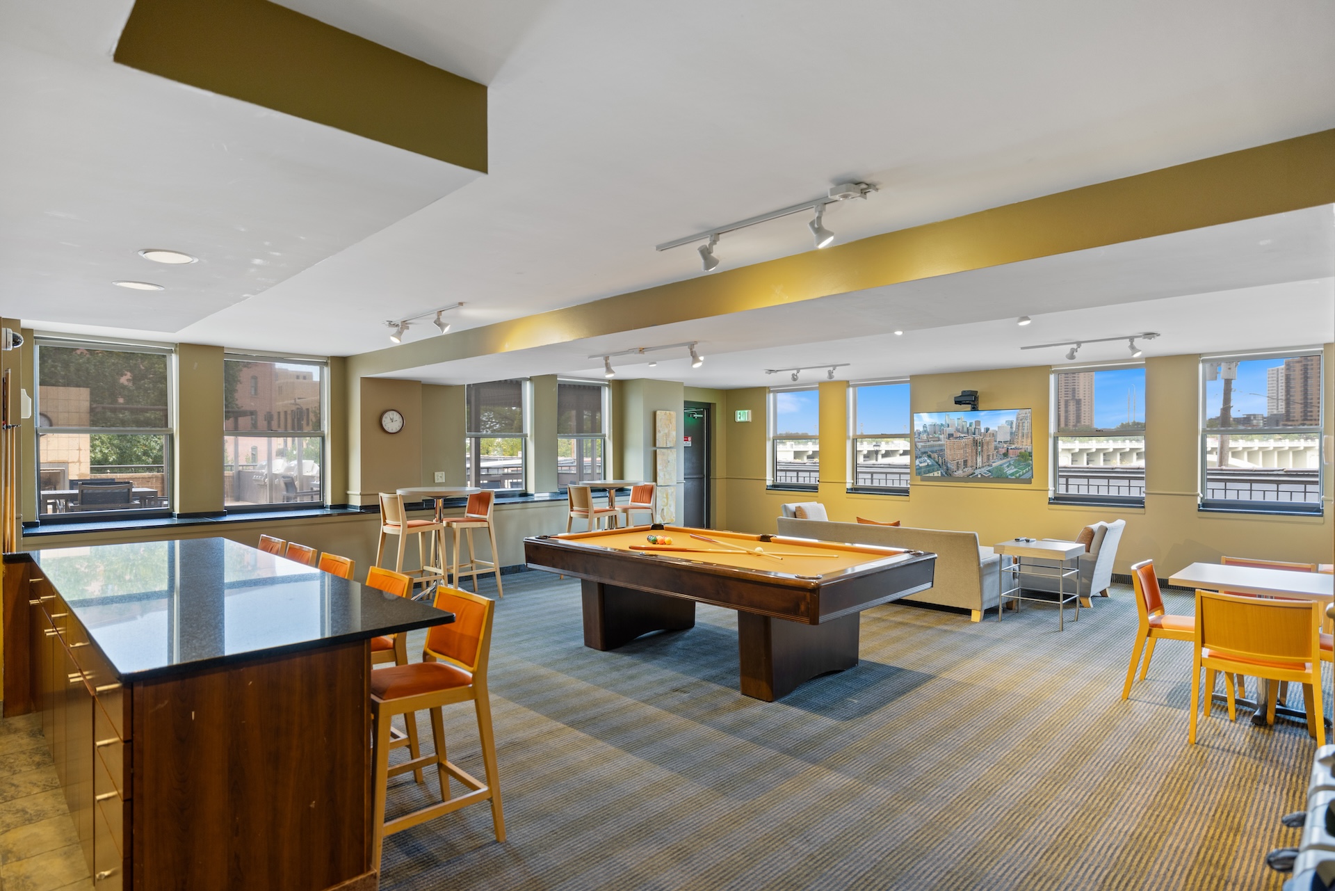 Club Room gathering areas