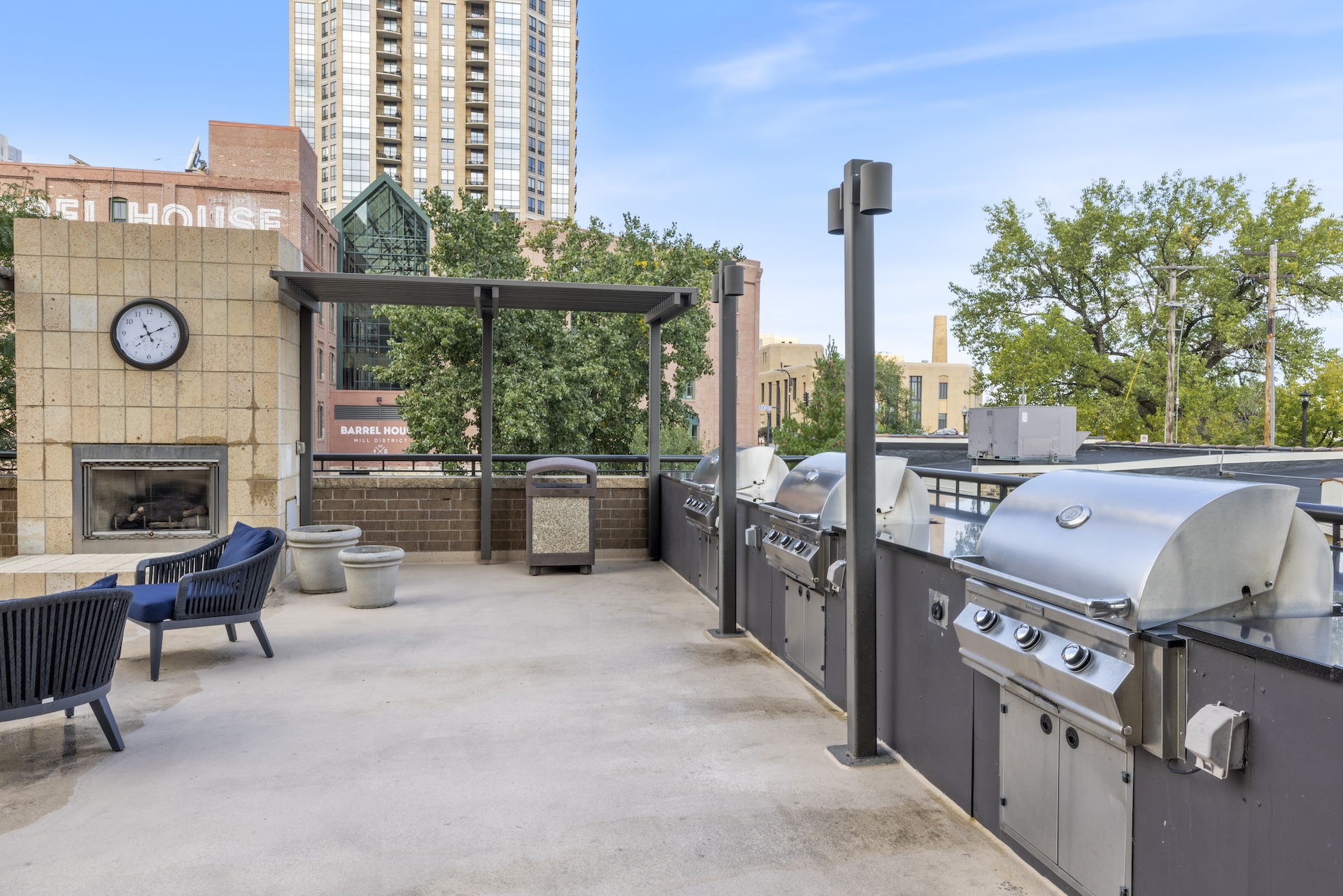 Grill area on the Promenade
